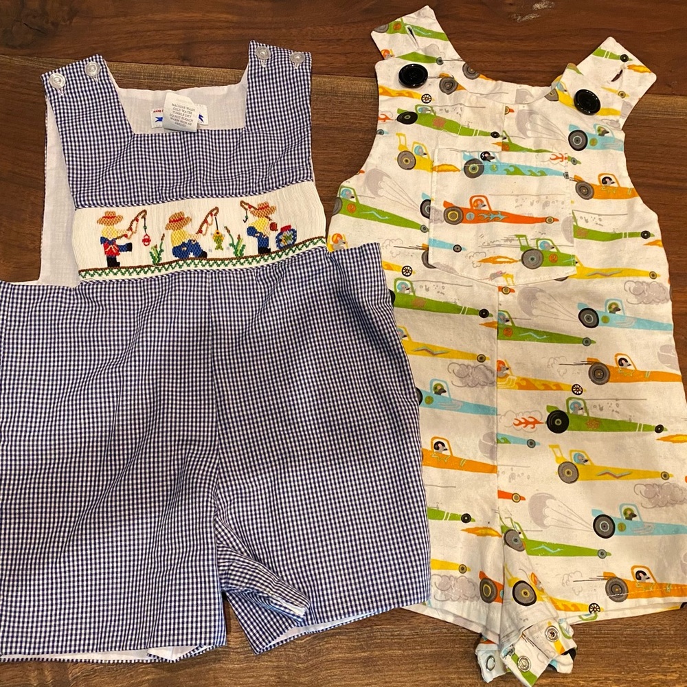 Shortalls set of 2 9m,12m